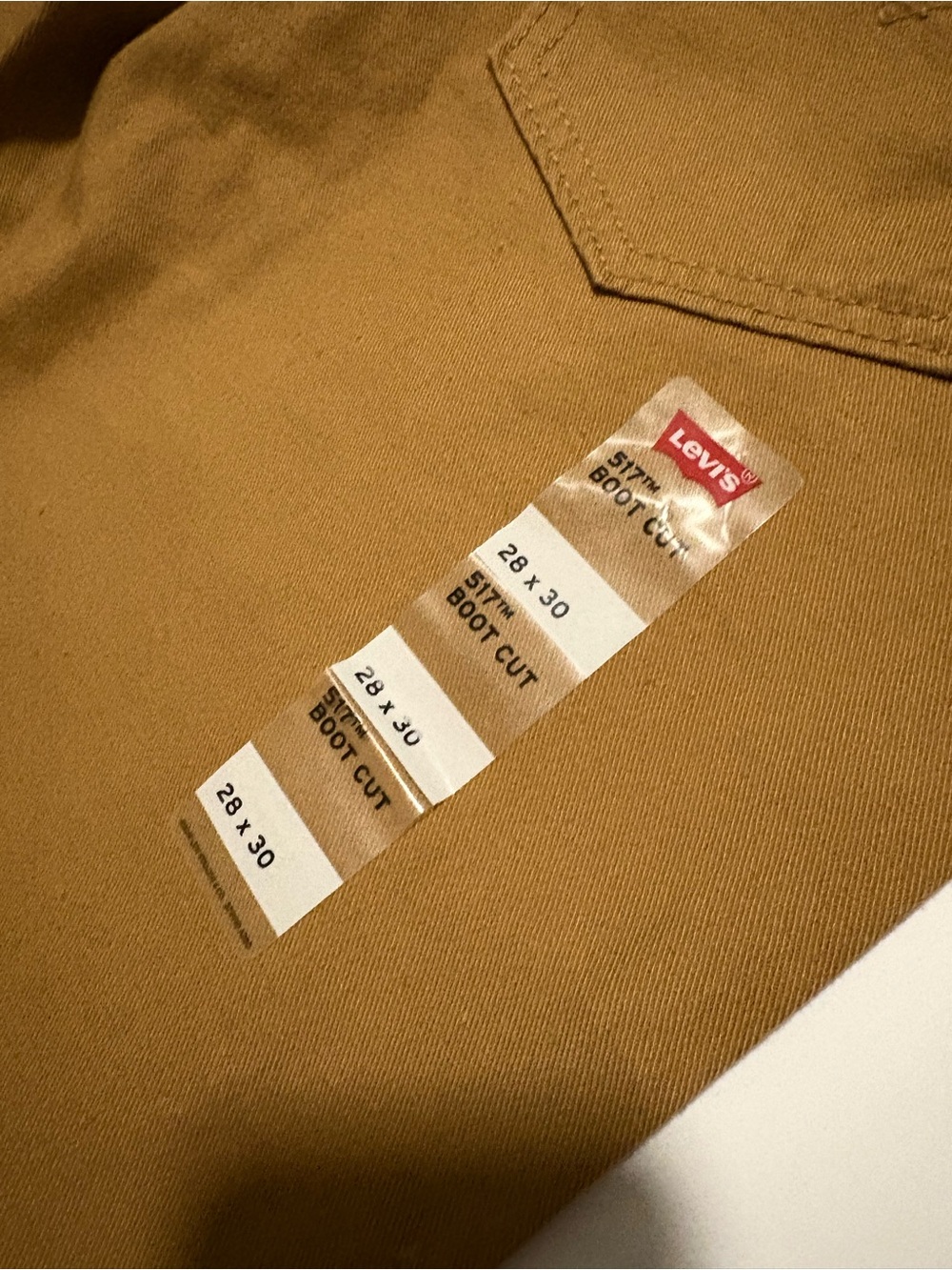 Levi’s 517 Bootcut Brown Jeans NWT 28x30 - Picture 4 of 5